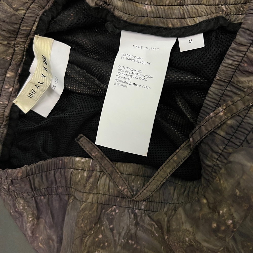 ALYX Quantum Technical Nylon Track Pants In Camo Green in Medium 1017 ALYX X 9SM - Picture 16 of 16